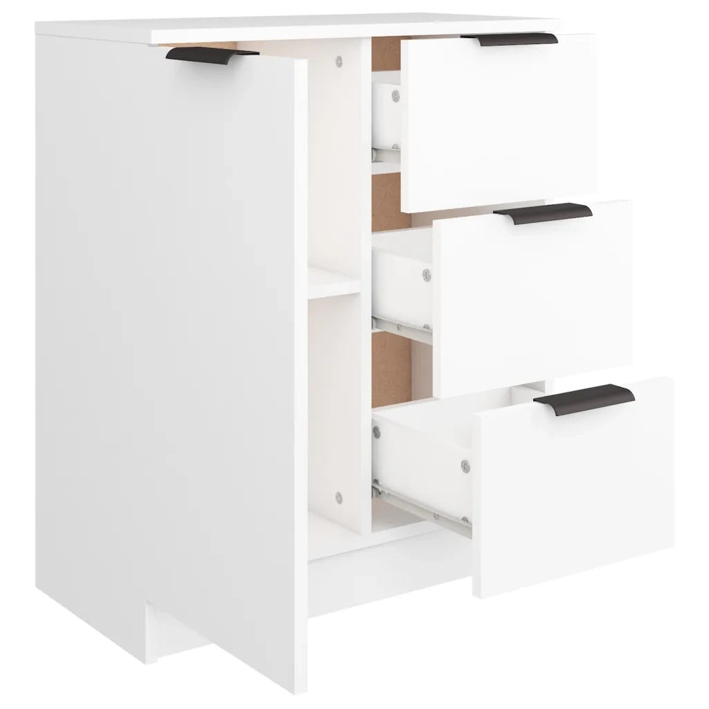 Credenza | Madia | Buffet da pranzo | Armadio da pranzo Bianca 60x30x70 cm in Legno Multistrato