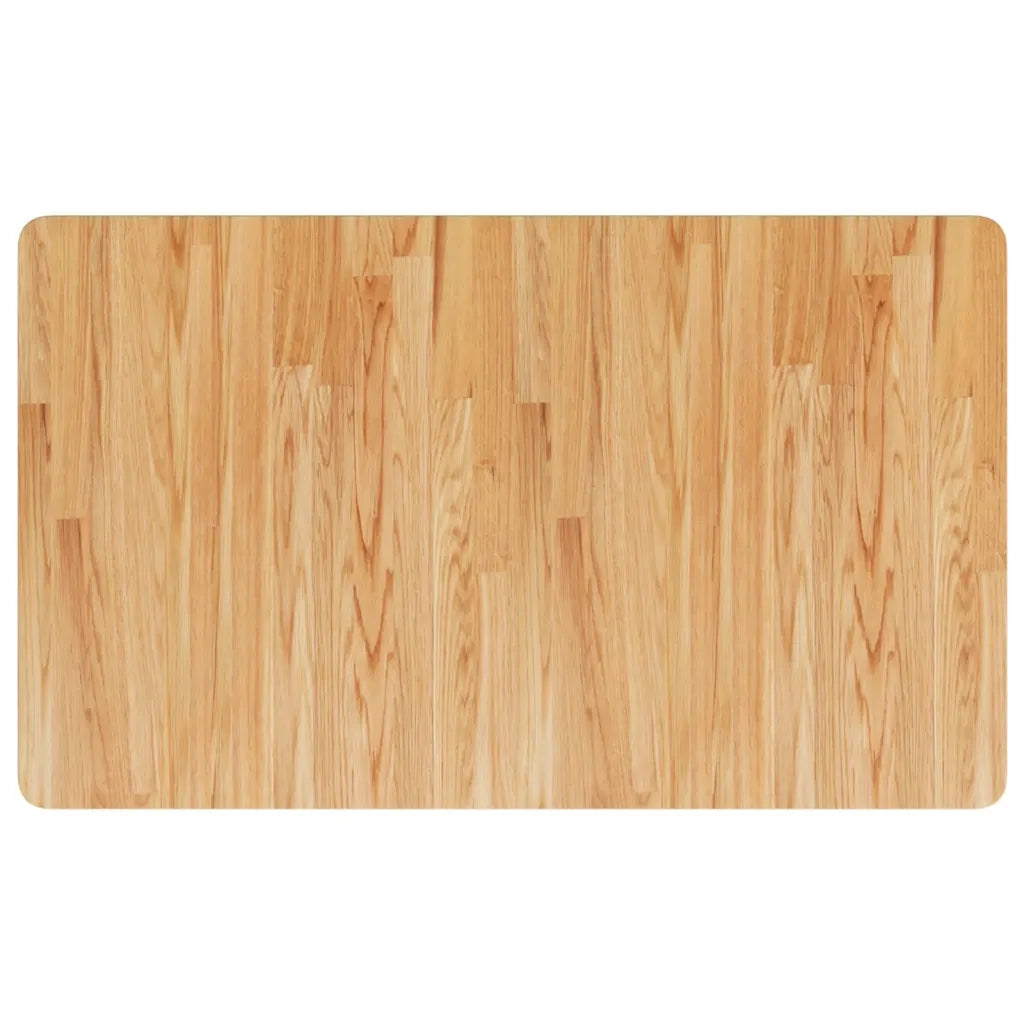 Piano Bagno Marrone Chiaro 100x60x1,5cm Legno Massello Trattato CFW4131672