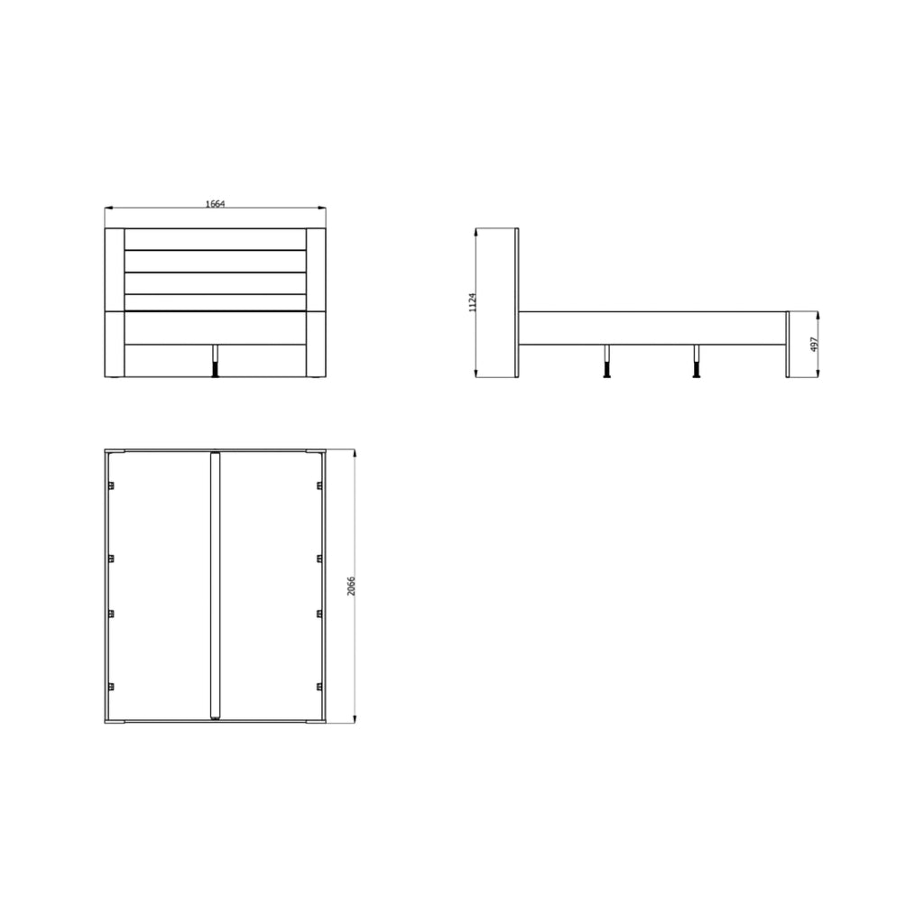 Letto Matrimoniale Siwwa, Letto Matrimoniale Dimensione Materasso 160x200 cm, Bianco Crema