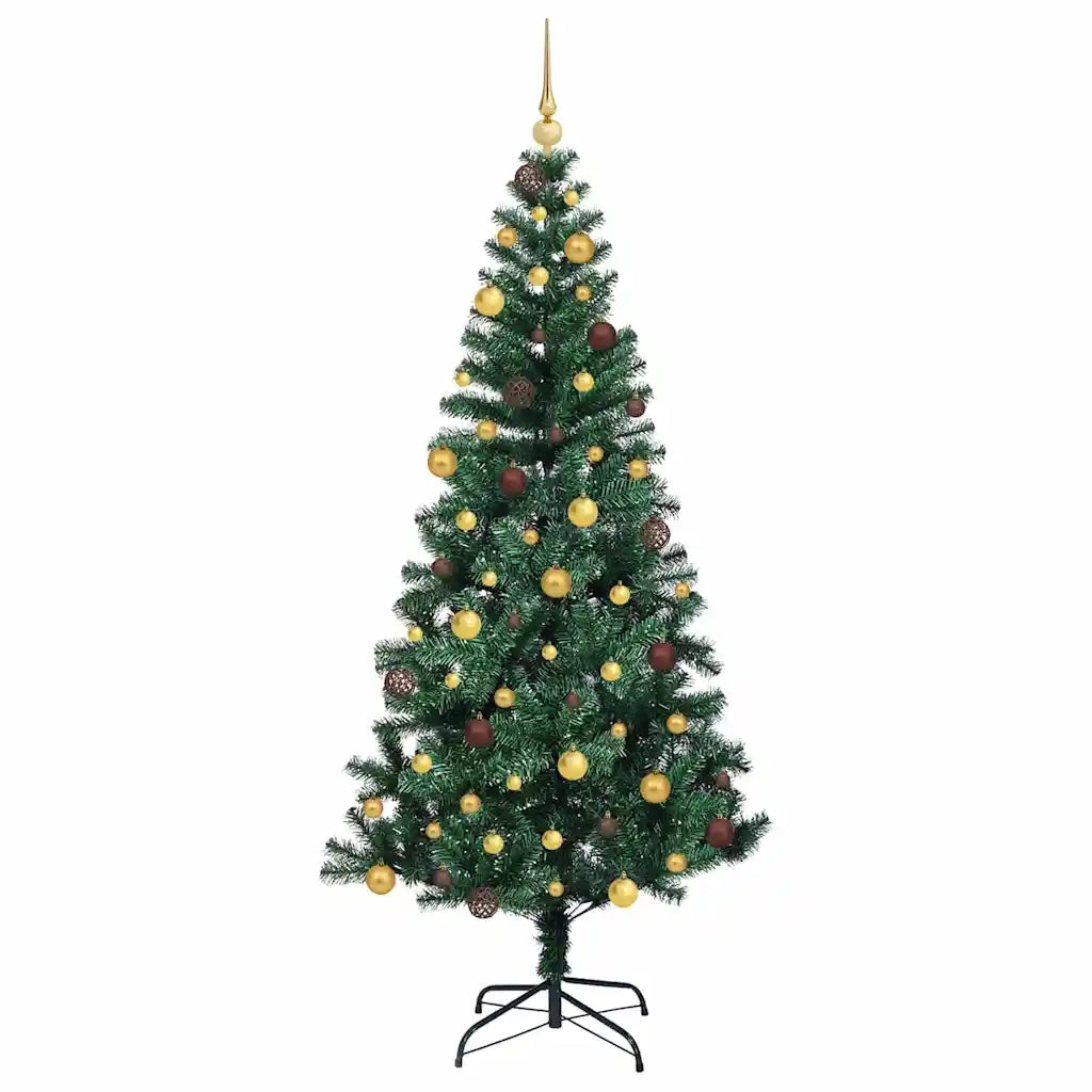 Albero di Natale artificiale con luci integrate Verde 210 cm
