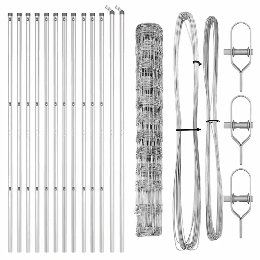 Palo della recinzione Zincato 25 x 1,2 m Acciaio