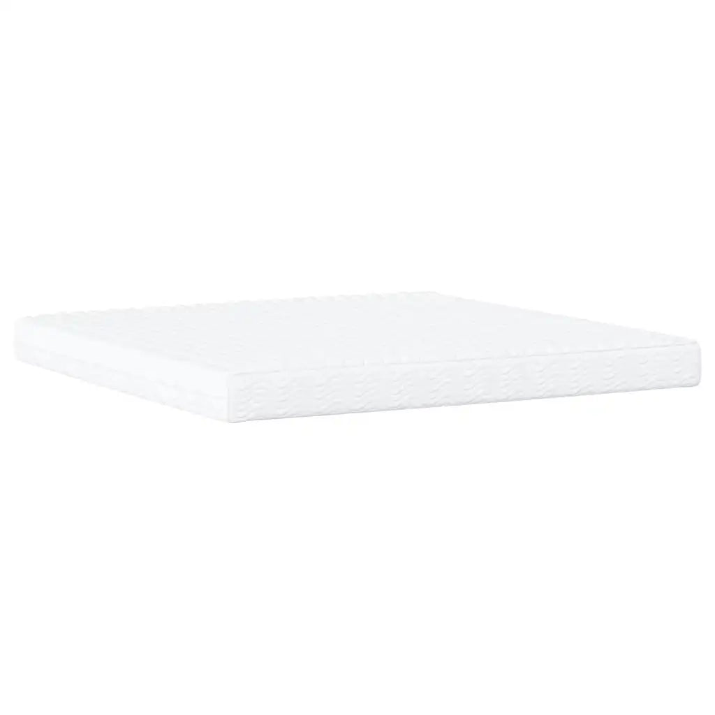 Letto con Materasso Dover Verde Scuro 200x200 cm Velluto 3208474