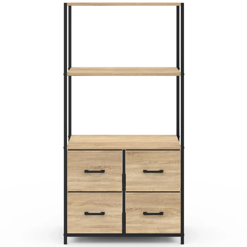 IDMarket - UTAH Armario 120 CM con 4 cajones