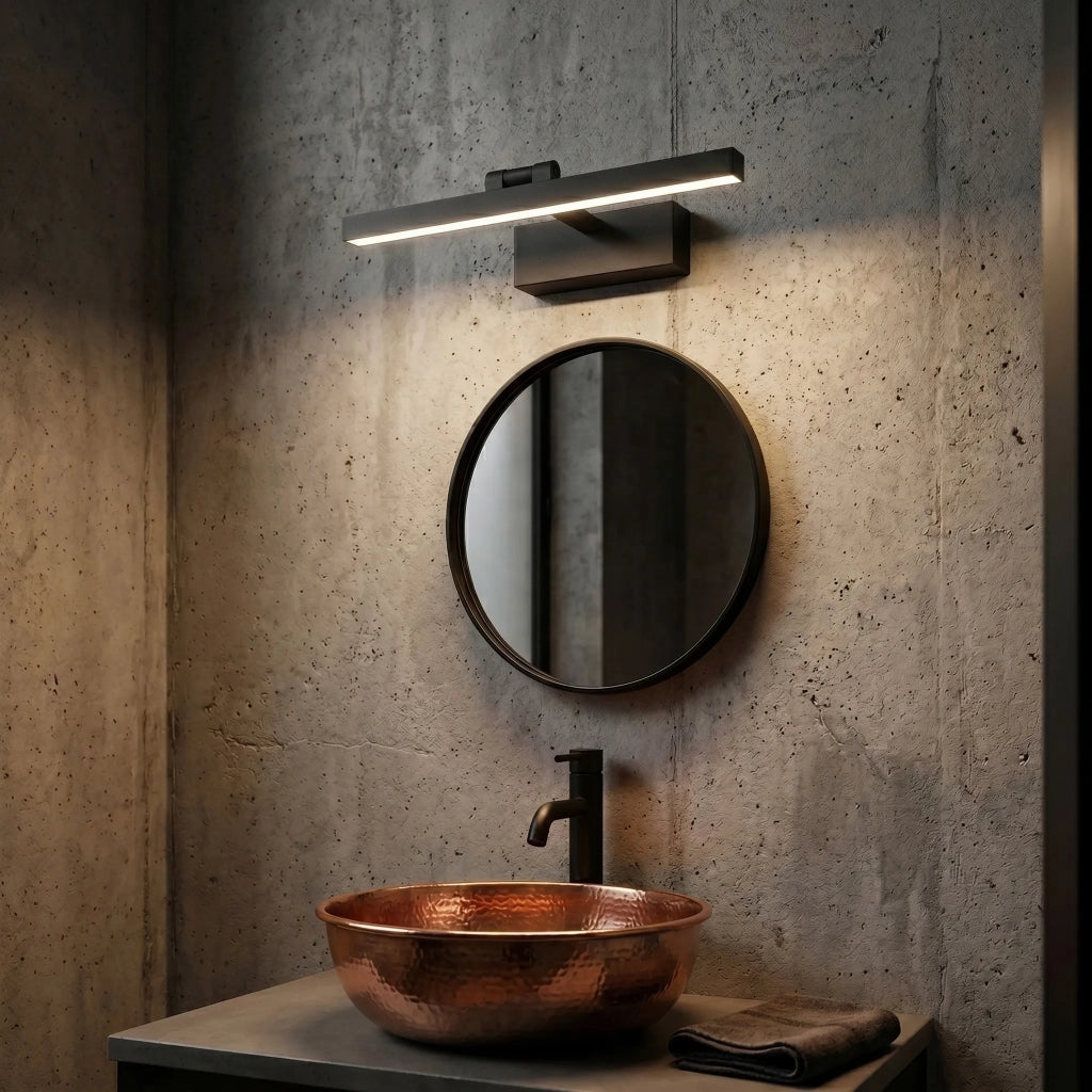 Applique Da Bagno Led APP1867-1W 60 Cm Black