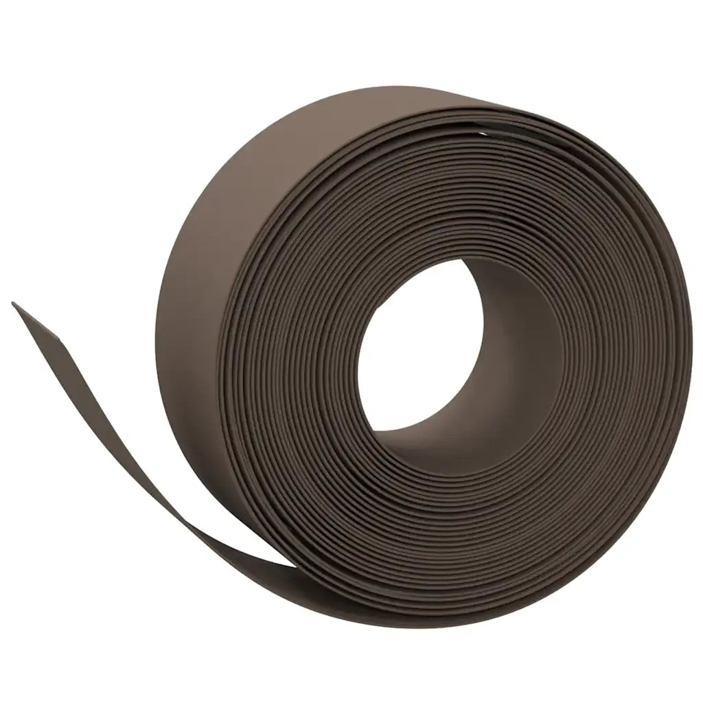 Bordature da Giardino 3 pz Marroni 10 m 20 cm in Polietilene 3155461