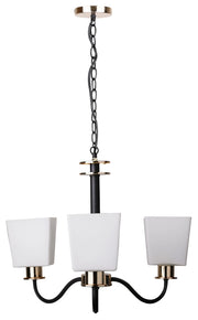 Lampadario Schubert Candellux nero 3xE27 40W dimmerabile metallo