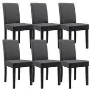 Set Hamburg di 6 Sedie Imbottite da Sala - Grigio Scuro [en.casa]