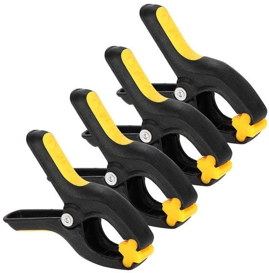 Fermoventi universali per schermo - 4 pezzi - Flessibili - Maniglia antiscivolo - Leggeri - Adatti per smartphone/tablet - Fermoventi schermo