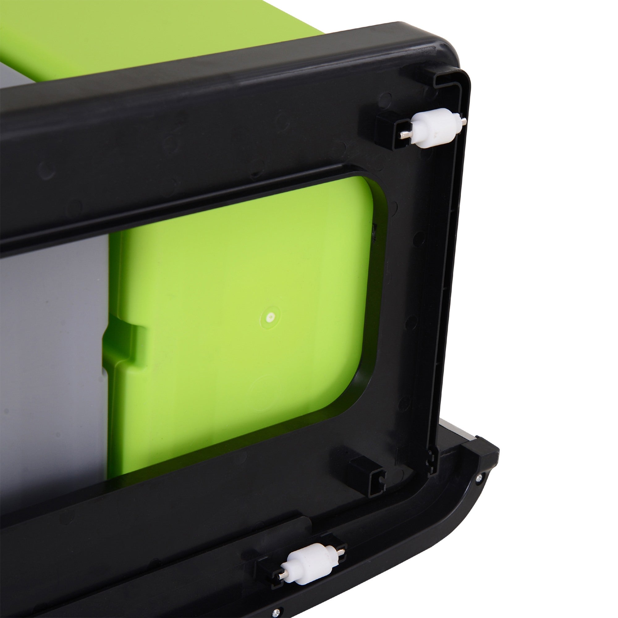 Easycomfort Pattumiera 72L a 3 Scomparti con Sensore Infrarossi e Apertura Automatica, in Acciaio e ABS, 42x30x81 cm