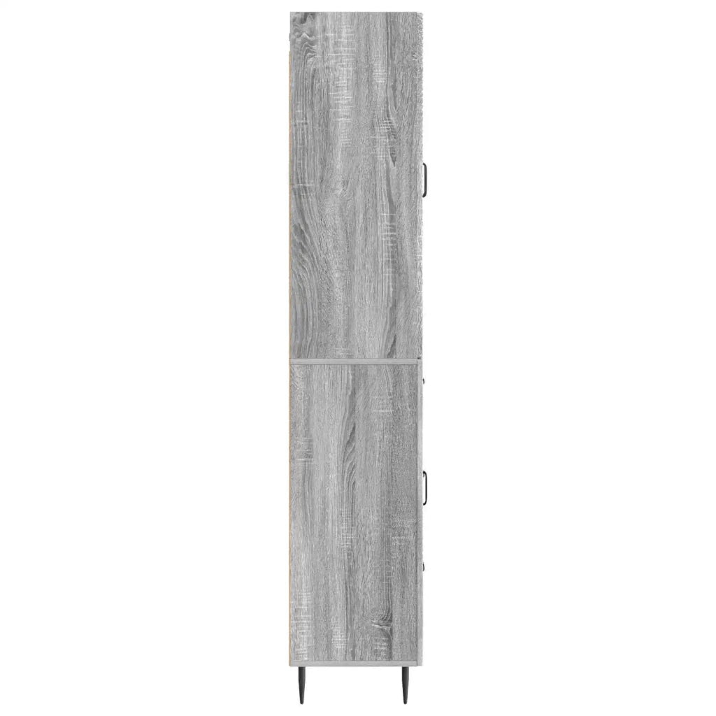 Set di armadi 2 pcs Sonoma grigio 66 x 34,5 x 89,5 cm