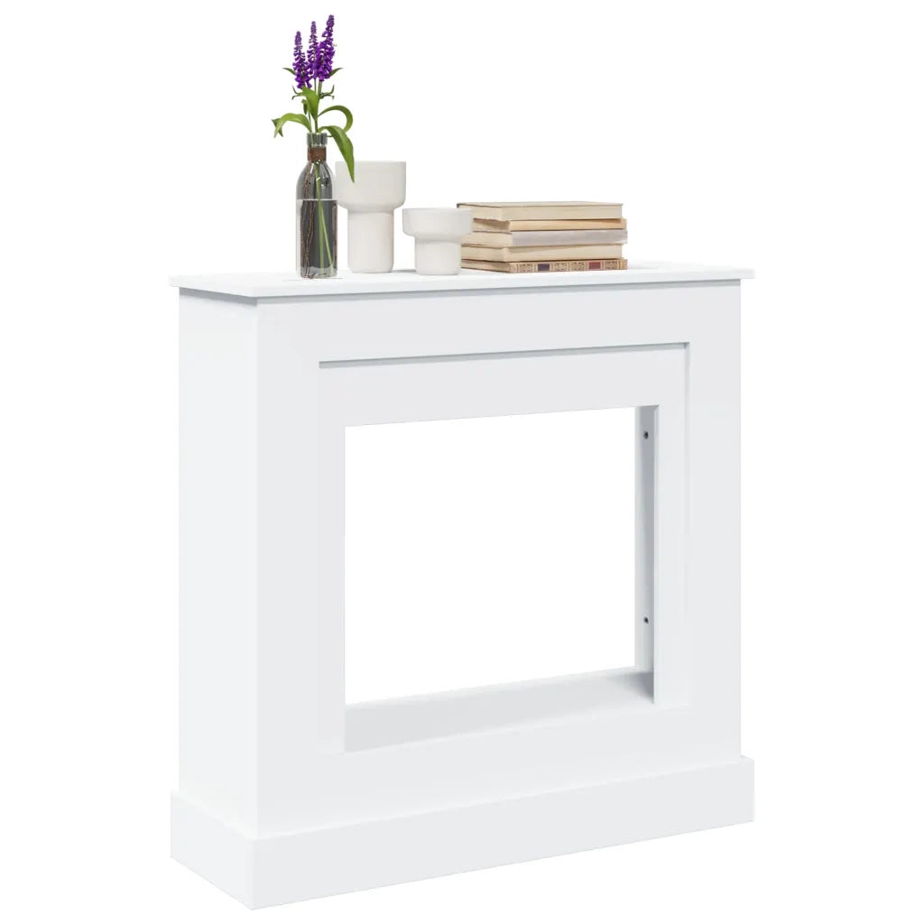 Cornice per Camino Bianca 90x30x90 cm in Truciolato CFW8010329