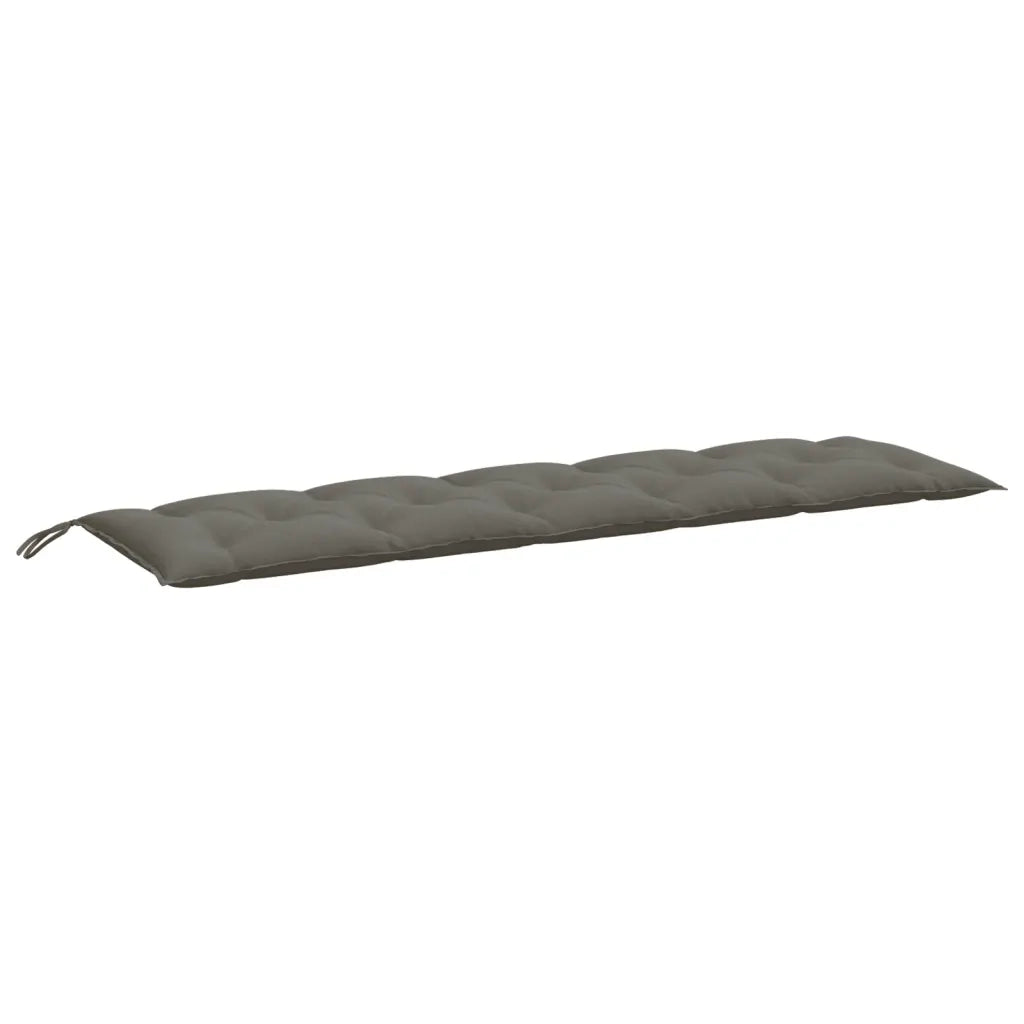 Cuscini Panca Giardino 2pz Grigio Scuro MÃ©lange 180x50x7 cm