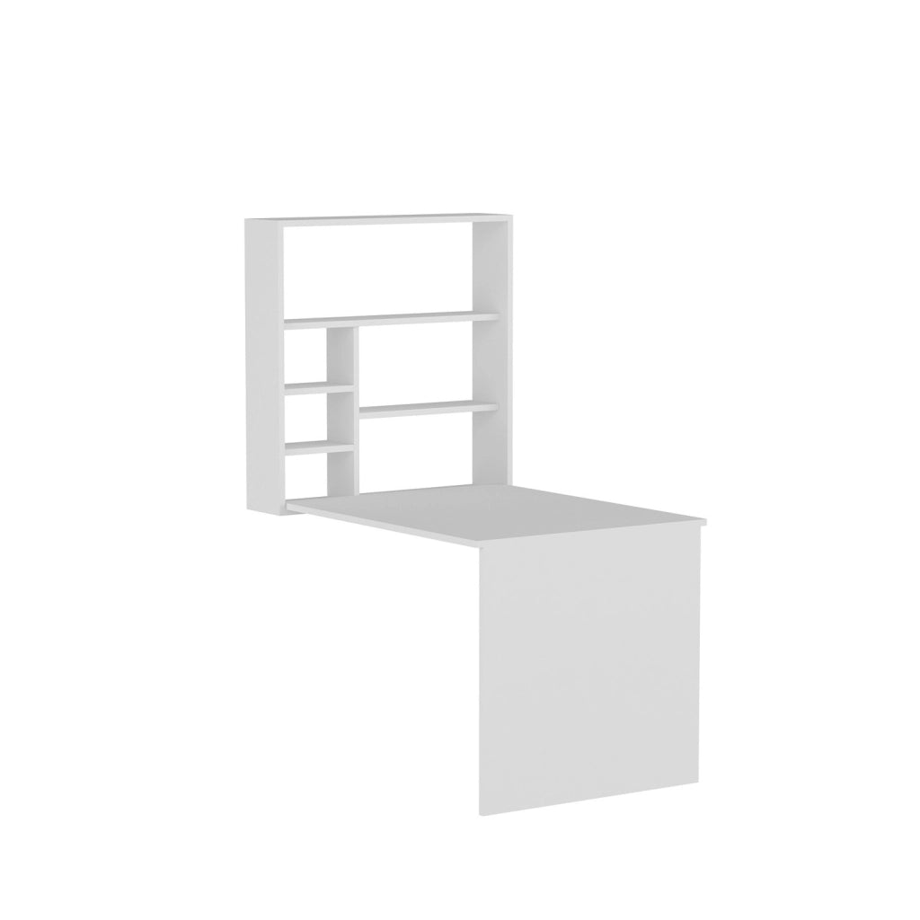 Bureau en bois "Sedir" - 90 x 59 x 154 cm - Bianco