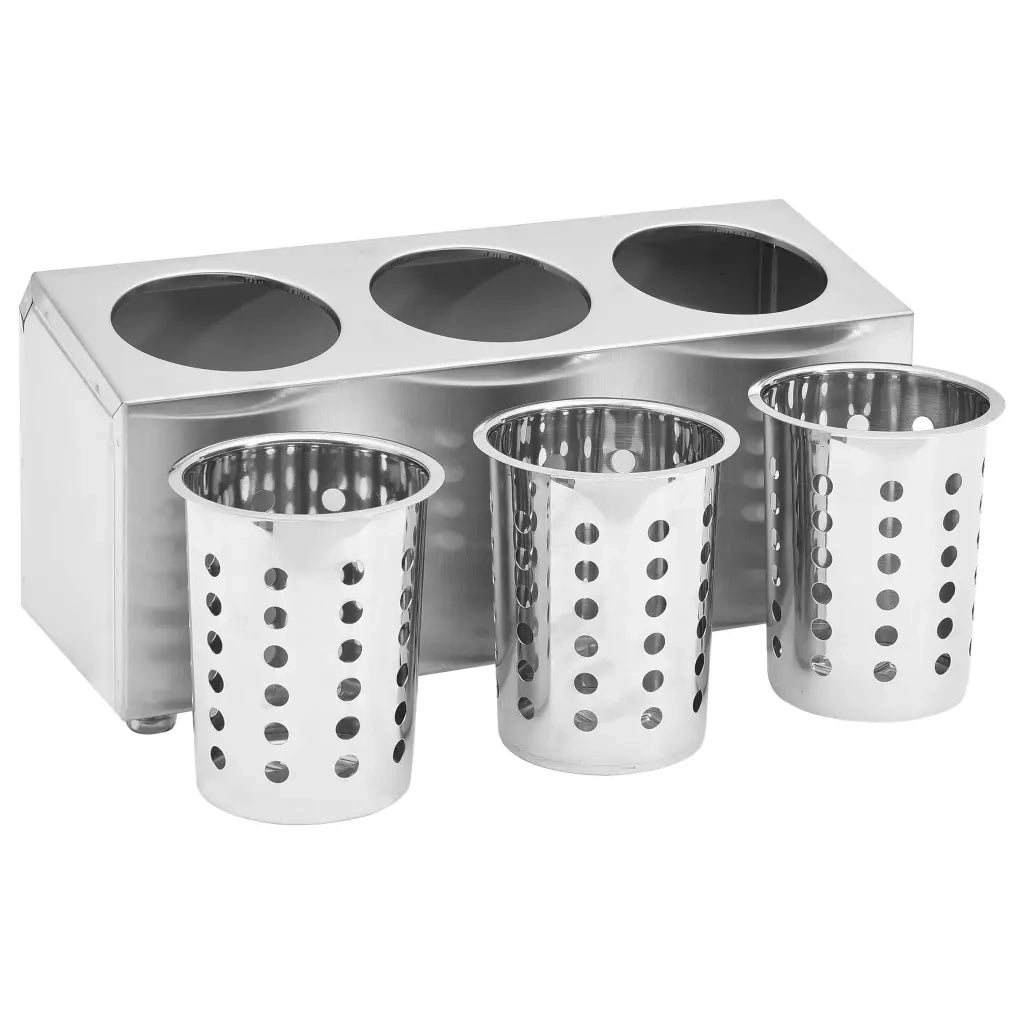 Portaposate con 3 Inserti Rettangolare in Acciaio Inox CFW5516052