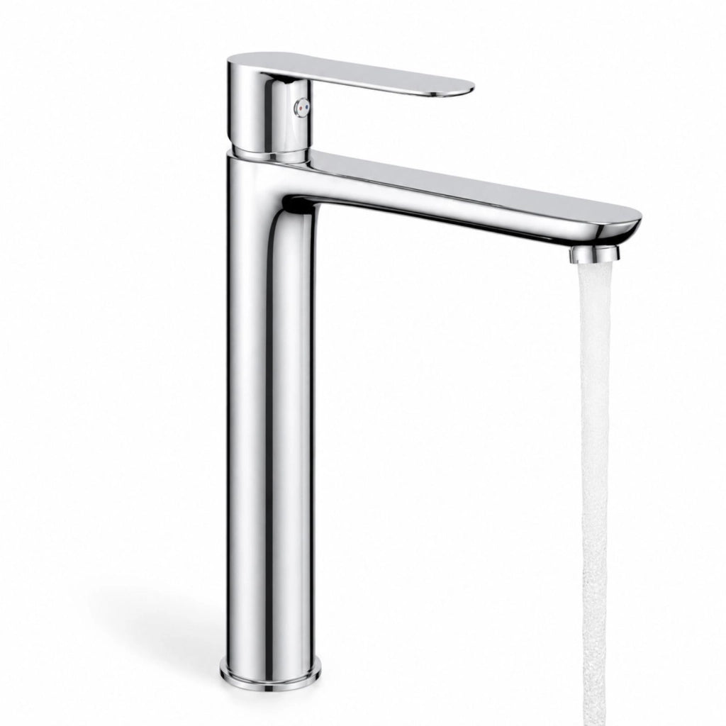 Miscelatore rubinetto per lavabo bocca alta oceania in ottone cromato *** confezione 1