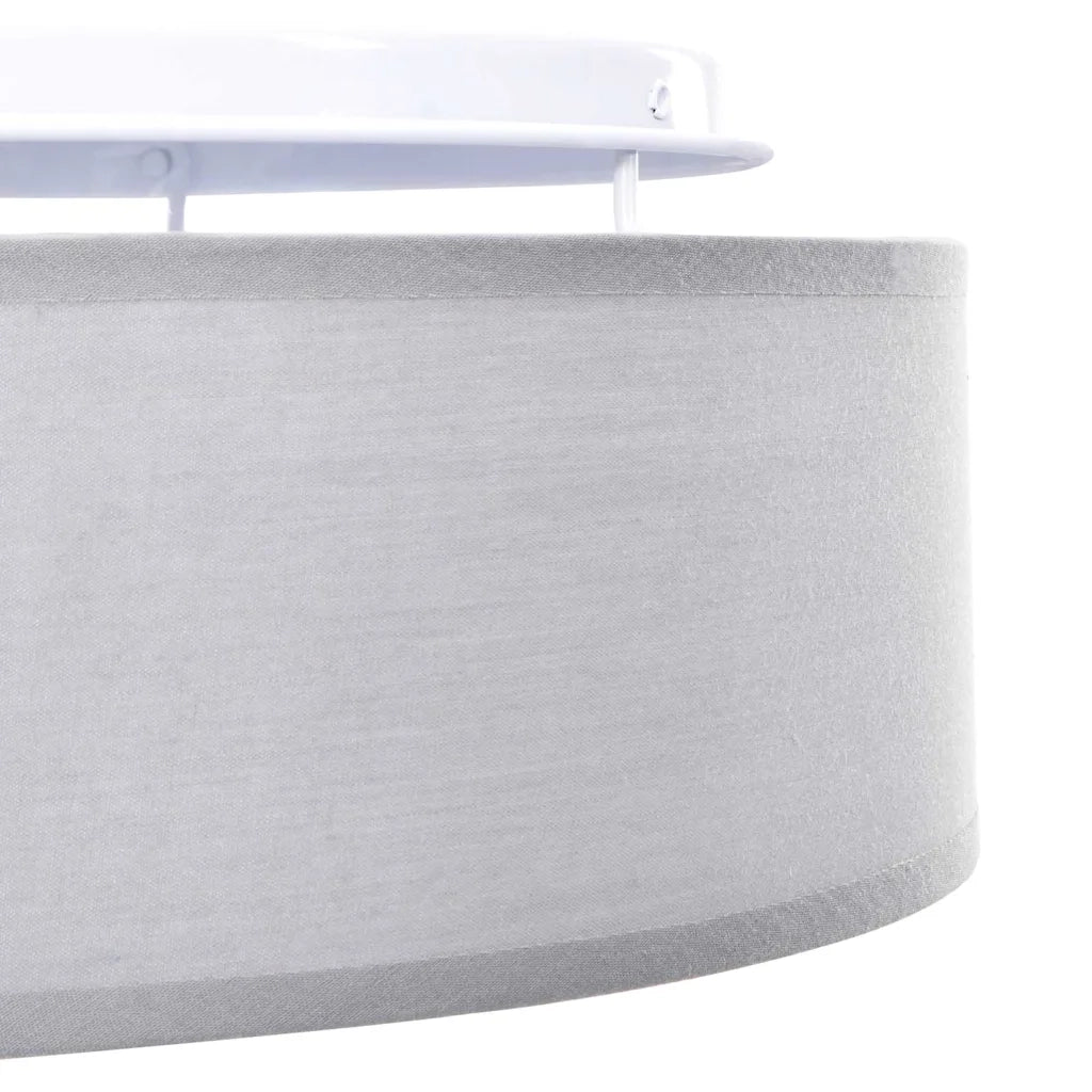Lampada da soffitto Grigio 30 x 30 x 13,5 cm Tessuto CFW8015545