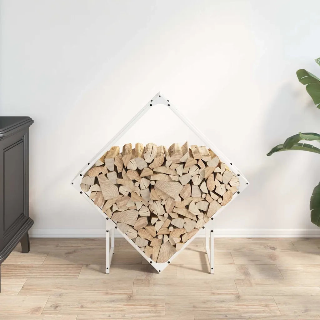 Rastrelliera per Legna da Ardere Bianca 80x25x80 cm CFW5997521