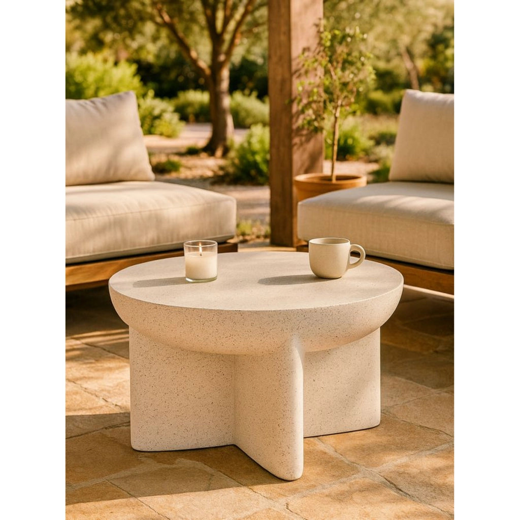 Tavolino VKH1075, Beige, MgO, 63,8x63,8x42,5 cm