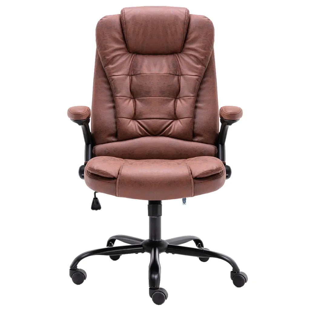 vidaXL Sedia da Ufficio Marrone Chiaro in Scamosciato