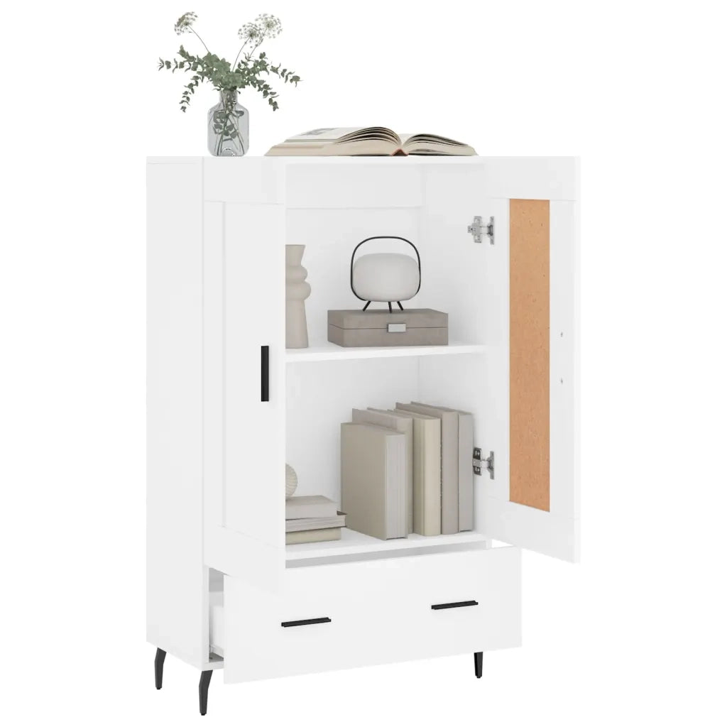 Credenza Bianca 69,5x31x115 cm in Legno Multistrato 830340