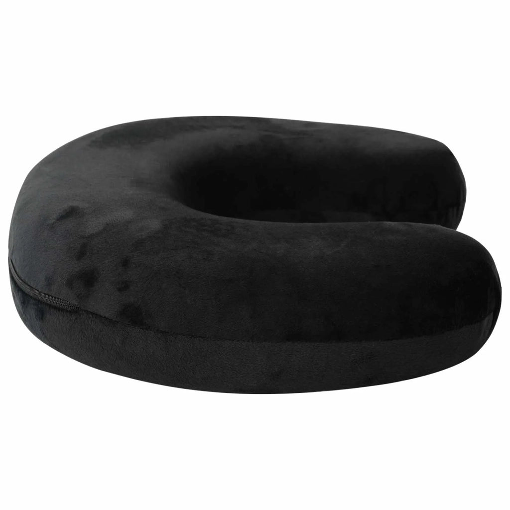 Cuscino da viaggio per il collo Nero Schiuma Memory CFW8068755