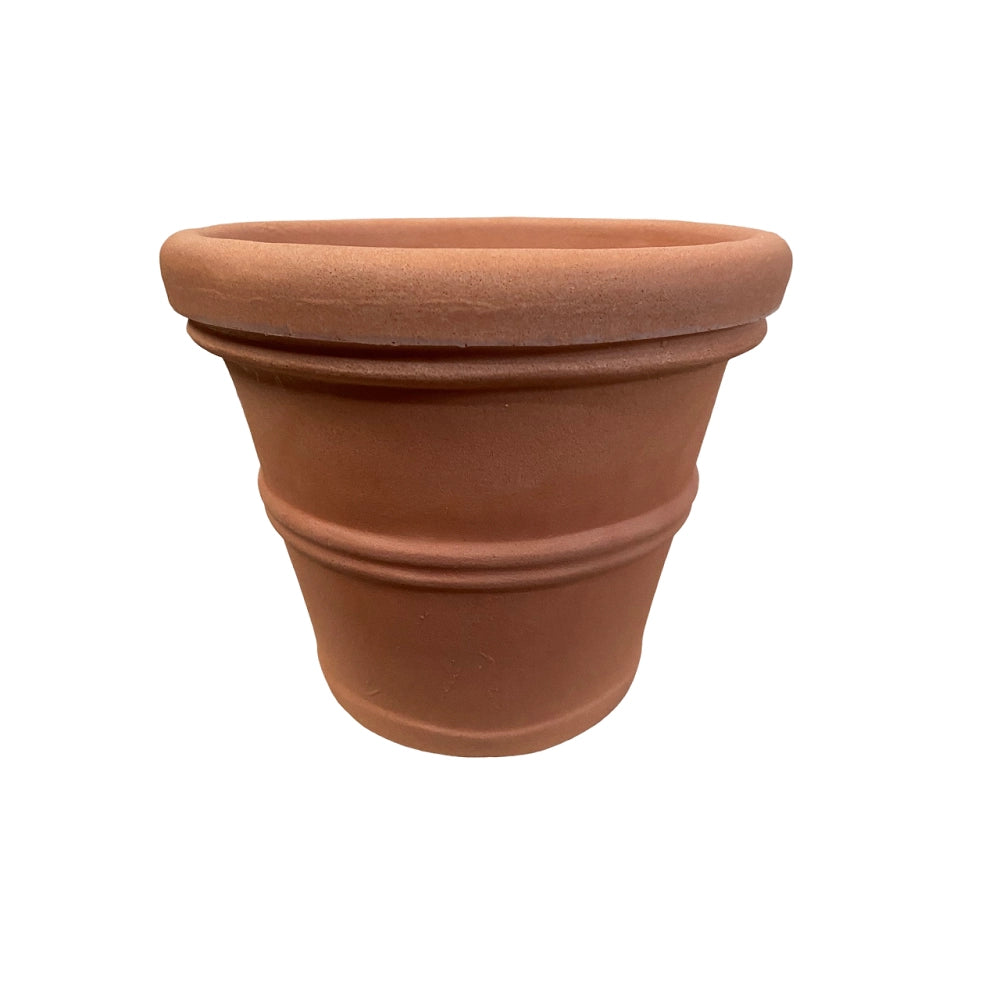 Cheonda - Garden Italia Vaso Campana Doppio Bordo Ø29 cm in Resina – Made in Italy, Resistente al Gelo e Antiurto Colore: IMPRUNETA