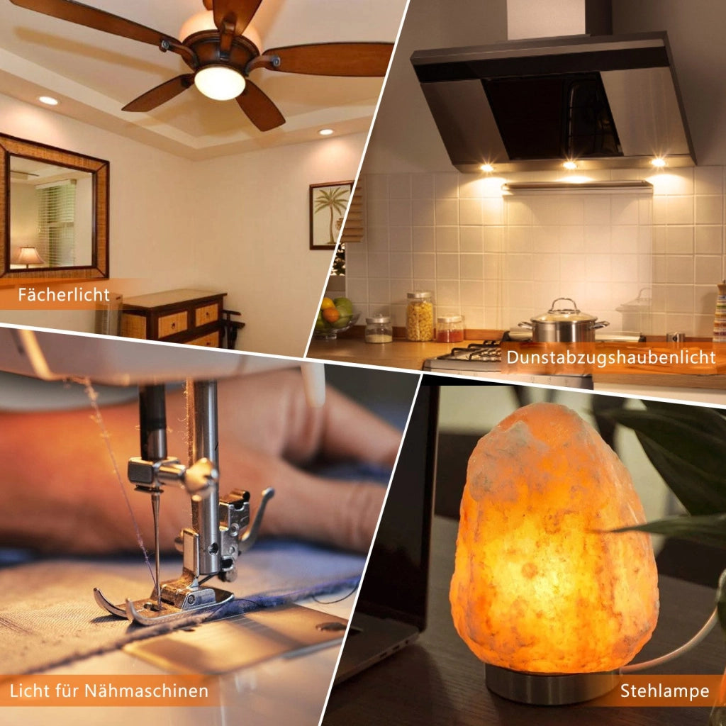 ZMH Lampadina LED E14 vintage confezione da 8 2700K vetro retrò 2,5W lampada a risparmio energetico E14 8 pezzi