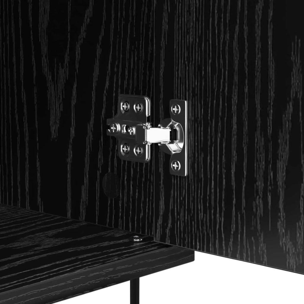 Credenza Rovere Nero 40 x 35 x 70 cm Legno multistrato