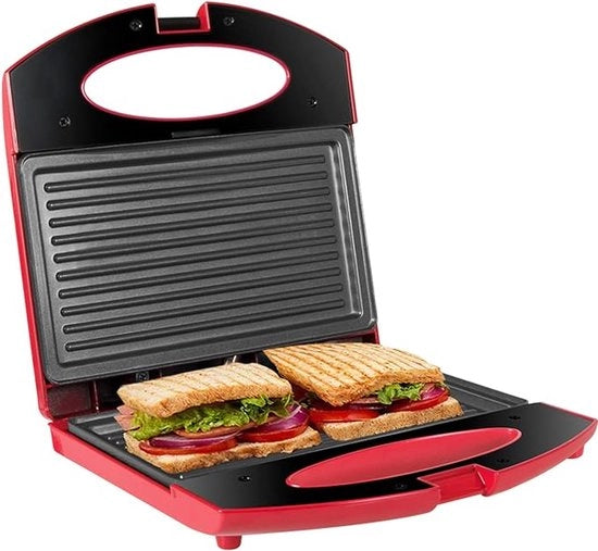 Grill per Panini - Apparecchio per Tostare Sandwich - Tostapane per Panini - Fornello per Tostare Sandwich - Tostapane Sandwich - Fornello per Tostare