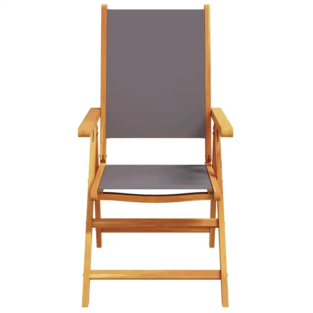 Set Pranzo da Giardino 7 pz Antracite Tessuto e Legno Massello 3281737