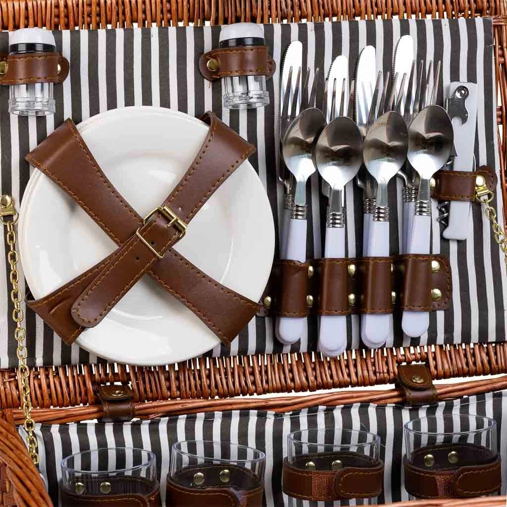 Cestino pic-nic marrone 40x28x19h