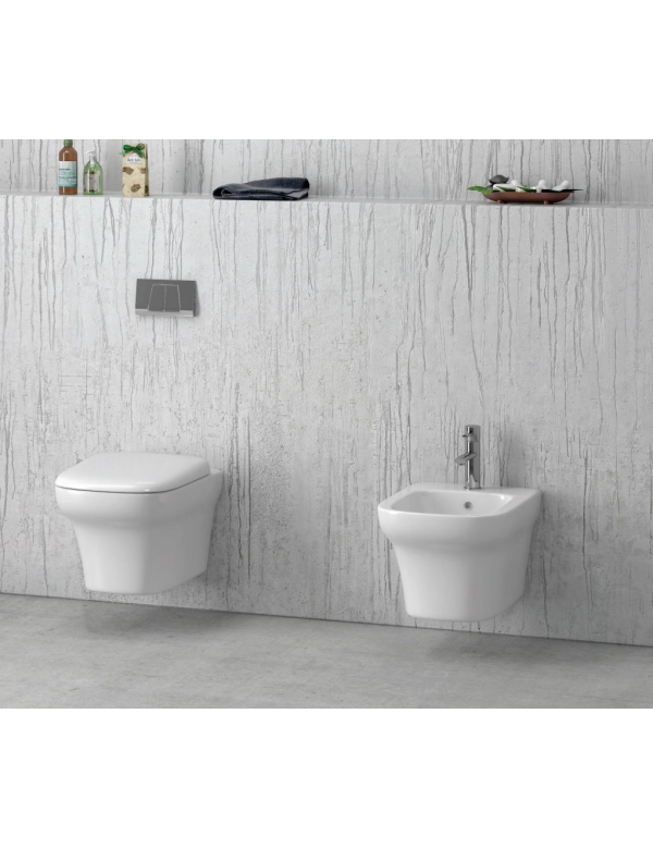 WC sospeso GRACE con sedile freno a ribalta