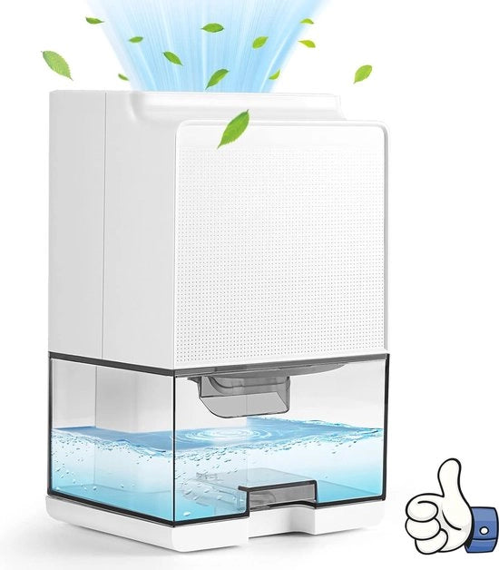 Dehumidificatore per camera 1L con LED lampada notturna - Deumidificatore portatile per cucina, bagno e camera