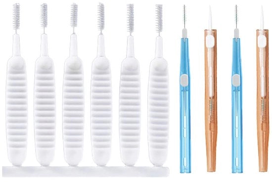 Set di spazzole multifunzionali mini - 10 pezzi - setole in nylon - anti-accumulo - materiale di alta qualità - flessibile e resistente - spazzola a denti larghi