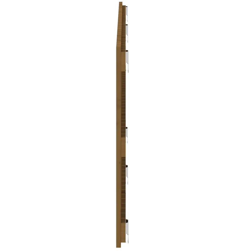 Testiera da Parete Ambra 166x3x60 cm in Legno Massello di Pino