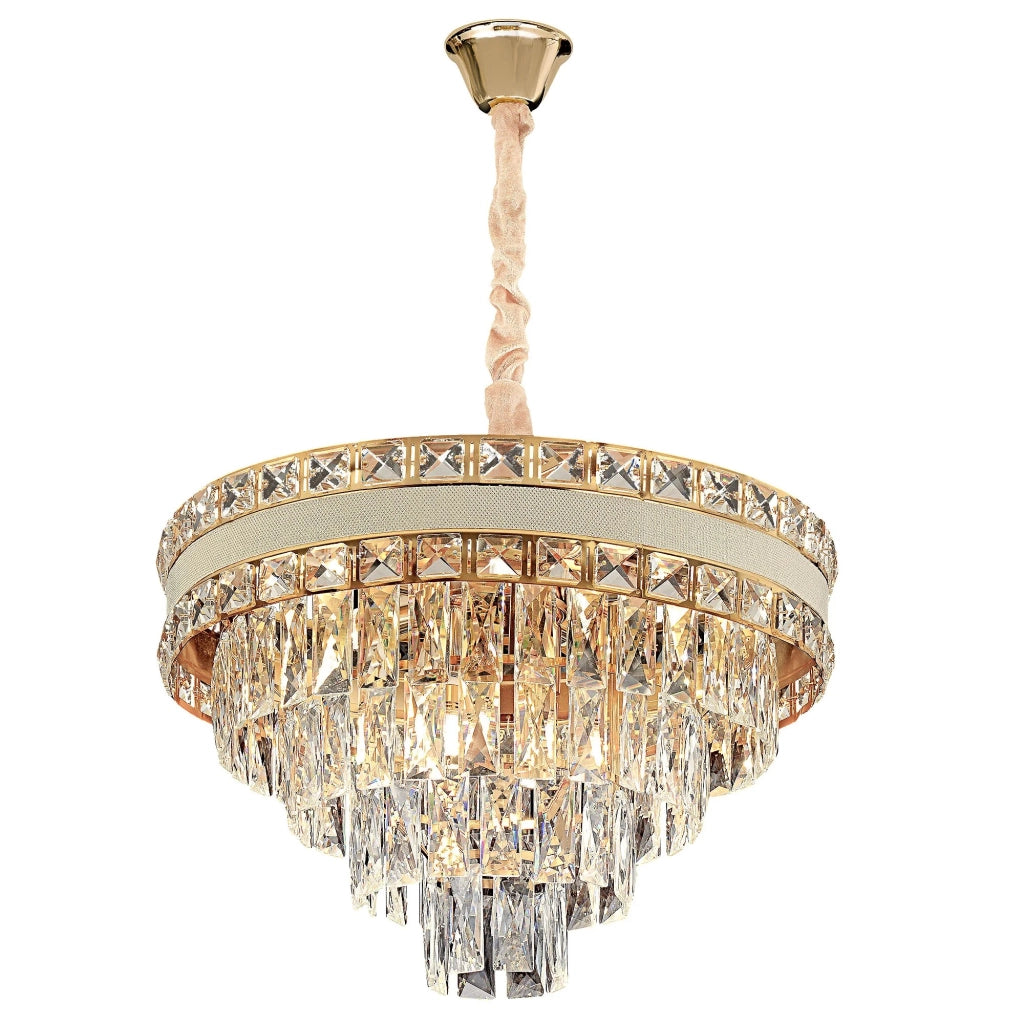 Lampada Cristal G048-cp 50cm Gold