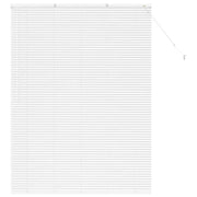Tendaggi a Veneziana | Tenda a lamelle Bianco 175 x 130 cm Alluminio