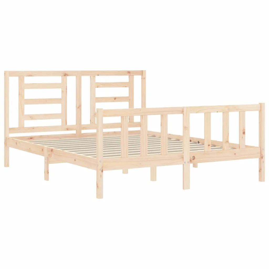 Giroletto senza Materasso-Struttura Letto 160x200 cm in Legno Massello di Pino 151907