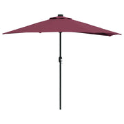Ombrello | Parasol da giardino Rosso Bordeaux 294 x 150 x 224 cm