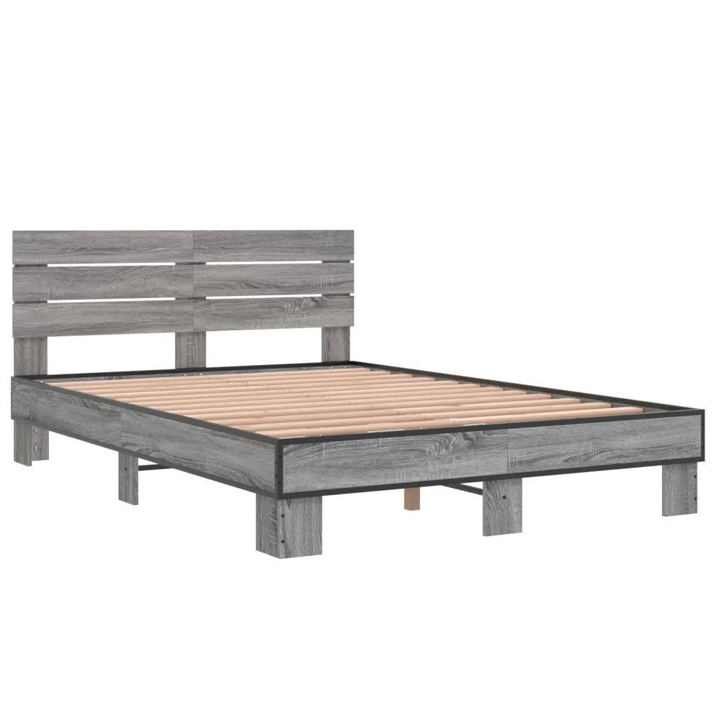 Giroletto Grigio Sonoma 120x200 cm in Legno Multistrato Metallo 3280155