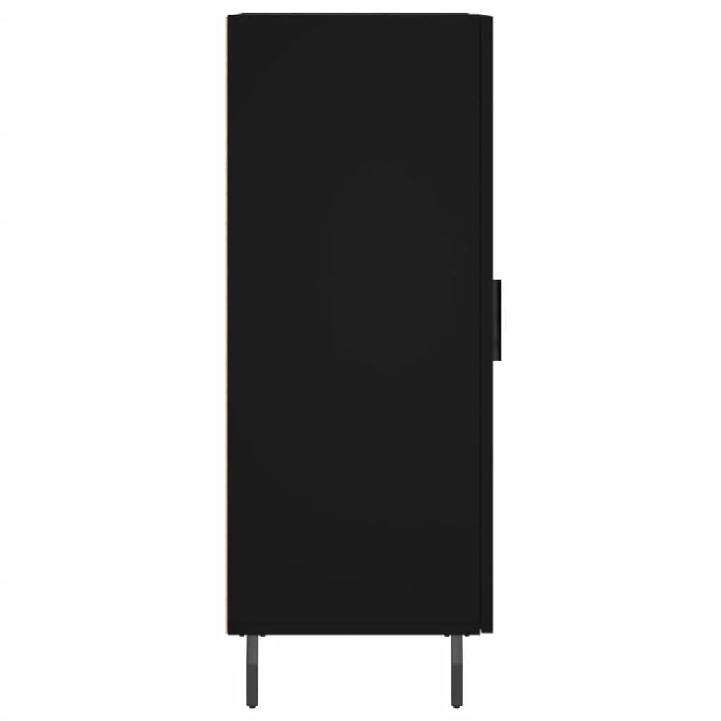 Buffet credenza cassettiera mobiletto mobile contenitore organizer per cucina soggiorno salotto 34,5 x 34 x 90 cm legno ingegnerizzato nero 02_0035886
