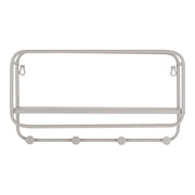 Appendiabiti da Parete Feira, Grigio, Metallo, 15x45x25 cm