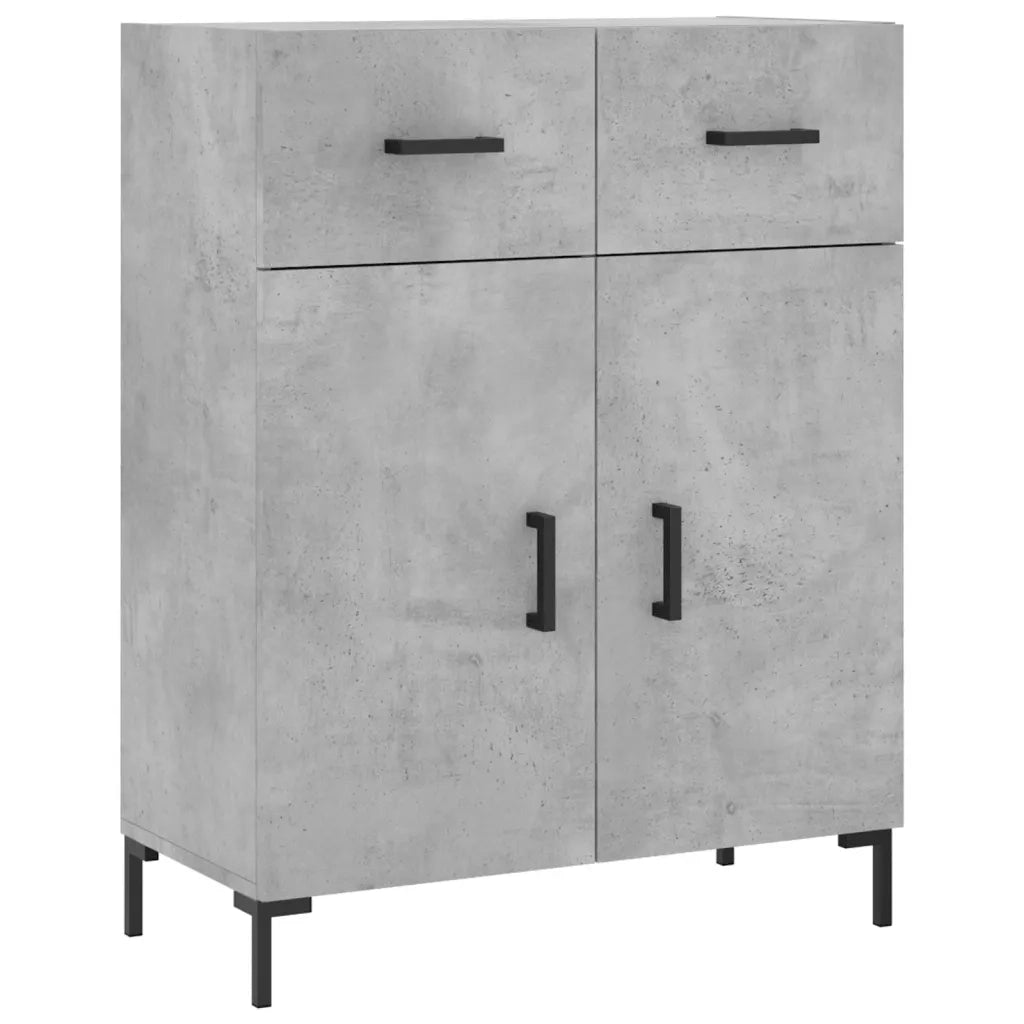 Credenza Grigio Cemento 69,5x34x180 cm in Legno Multistrato 3199877