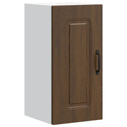 Pensile da cucina moderno con vano contenitore 30 x 31 x 60 cm legno composito di rovere marrone 02_0049967