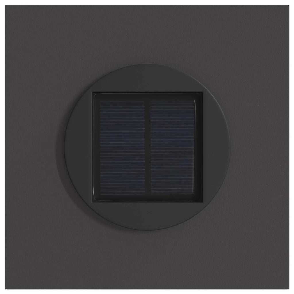 Faro LED solare per sentieri 2 pz Nero CFW1953319