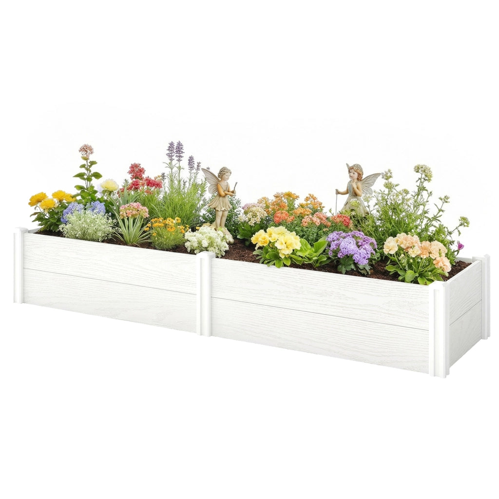Letto a Soppalco in Plastica con Contenitore ¨C Zephmum ¨C Bianco 197x54x33 cm