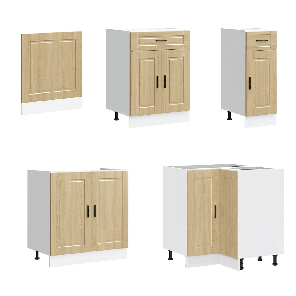 Set Mobili da Cucina 11 pz Porto Rovere Sonoma in Truciolato 3314904