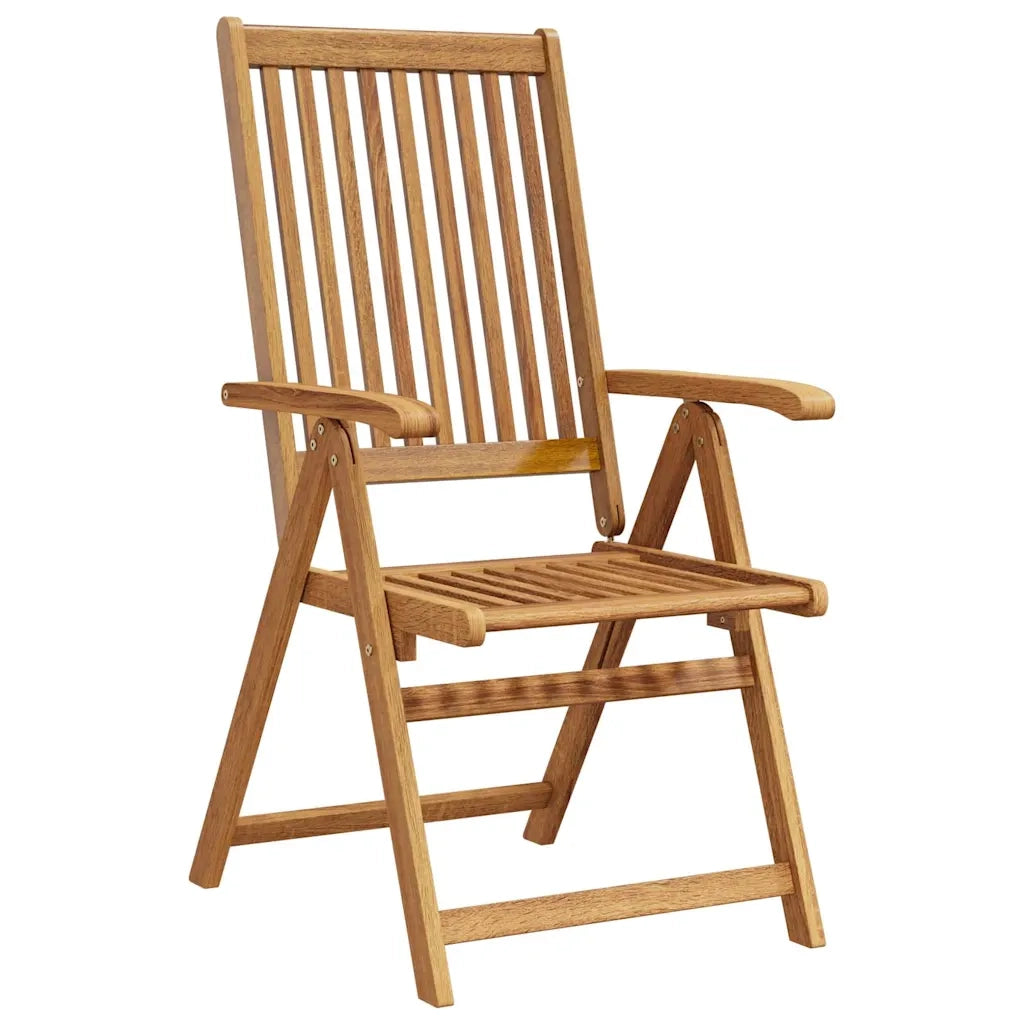 Sedie da Giardino Pieghevoli 6 pz in Legno Massello di Acacia cod mxl 52704