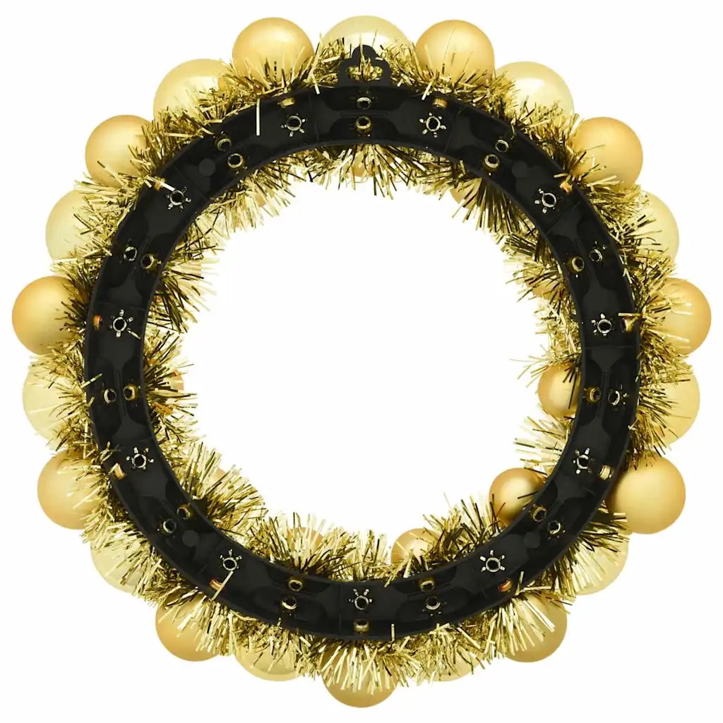 Corone di Palline di Natale 2 pcs Oro 33 x 33 x 7 cm 42019681