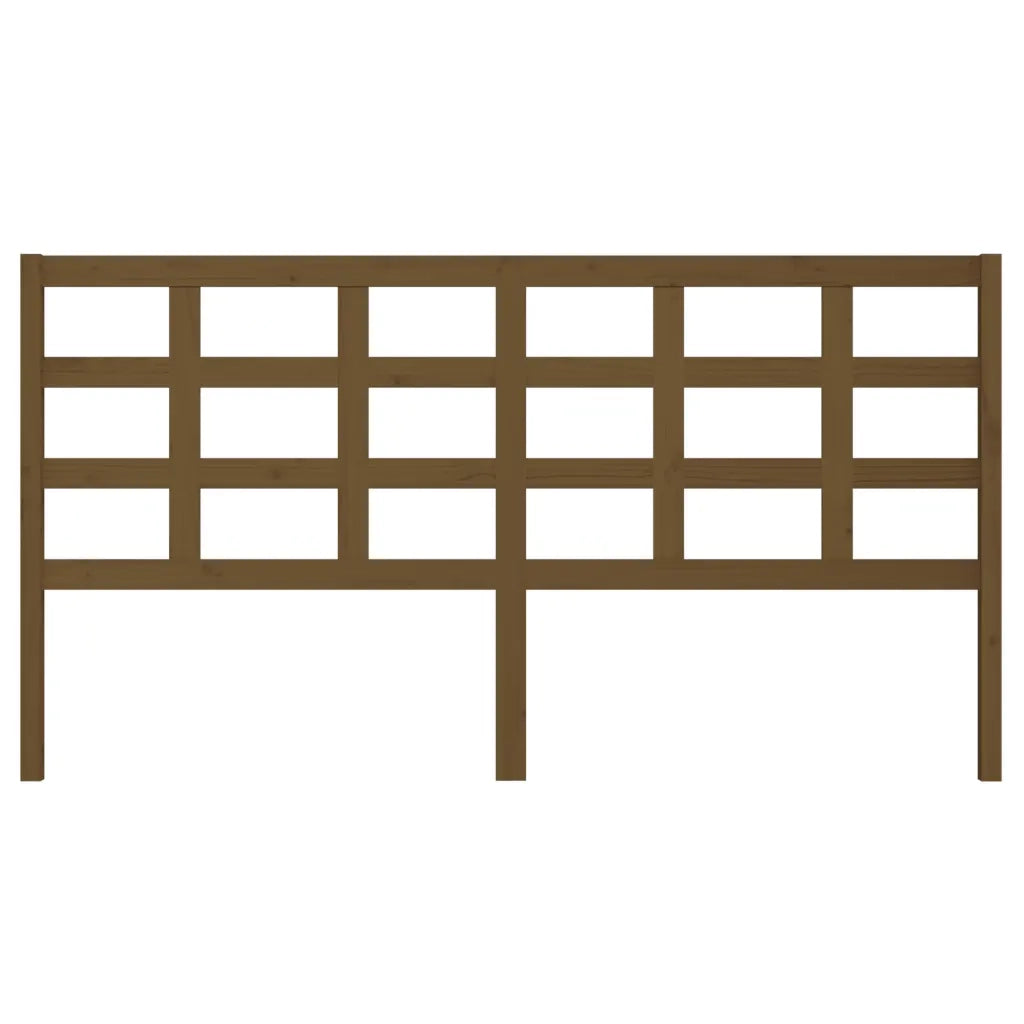Testiera per Letto ambra 185,5x4x100 cm Legno Massello di Pino 817908